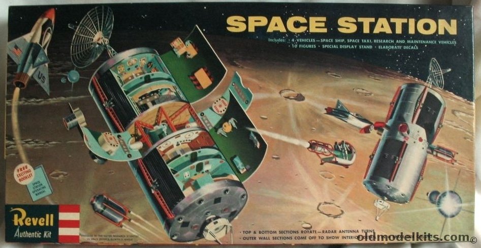 Revell 1/96 Space Station by Scientist Ellwyn E. Angle - 'S' Kit, H1805-498 plastic model kit
